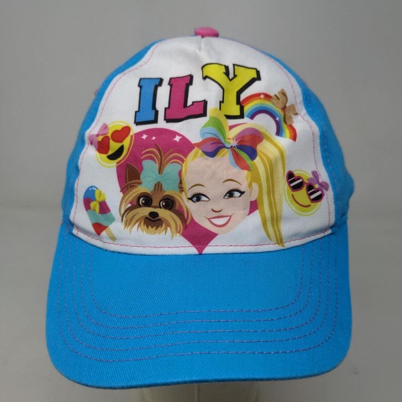 Nickelodeon Girl's JoJo Siwa Strapback Hat Multicolor OSFM Graphic Logo Dog 2020 - Picture 2 of 8